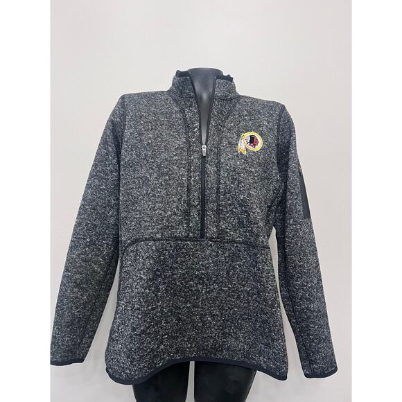 Washington Generals Half-Zip Sweater Women's sz XL Pullover Antigua Charcoal NFL - Picture 1 of 6